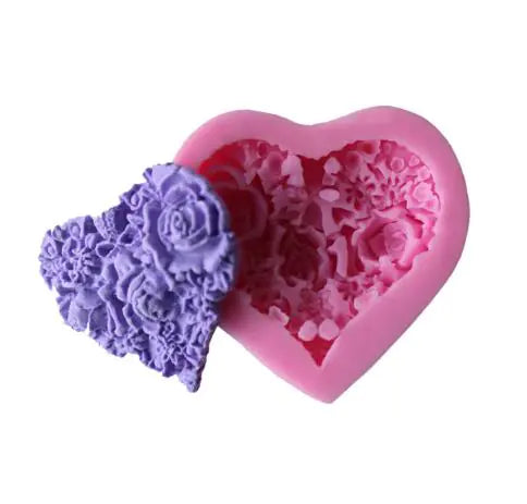 DIY Liquid Silicone Heart Cake Molds and Tools